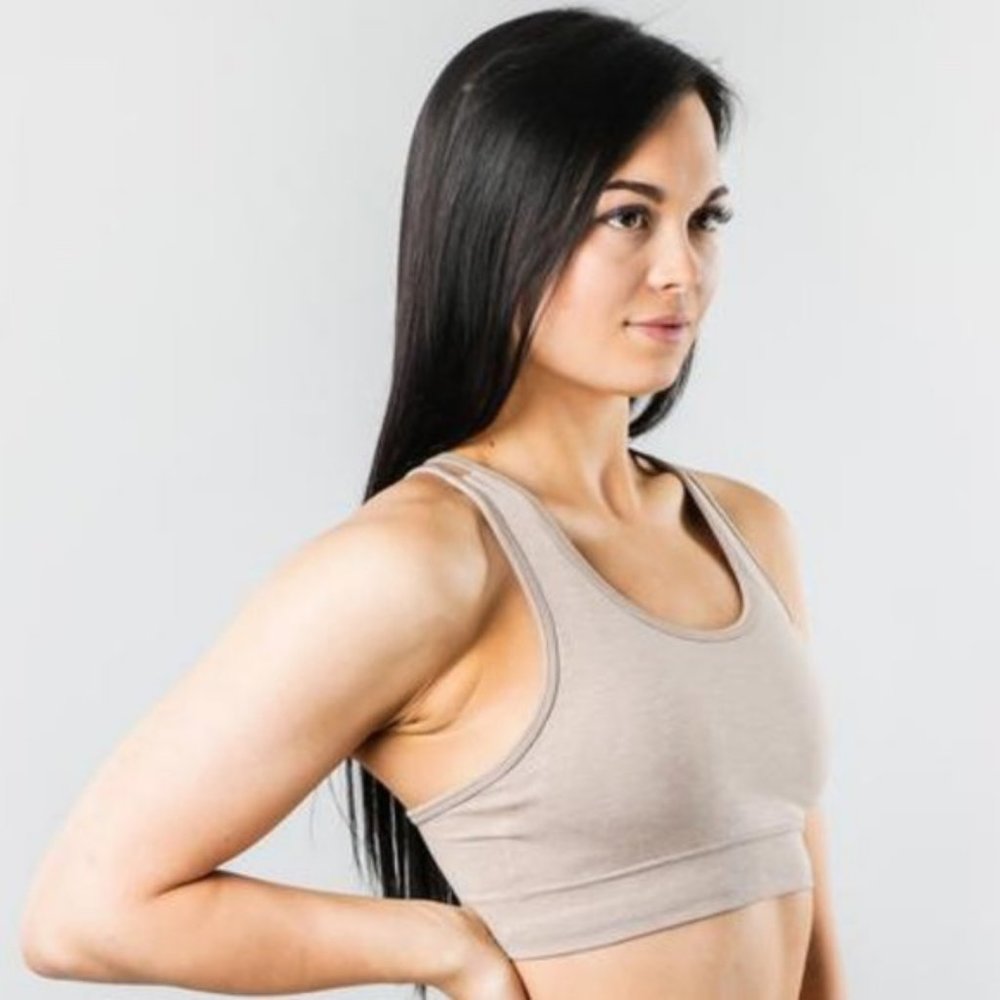 Alphalete Revival Bra (Small, Nude)